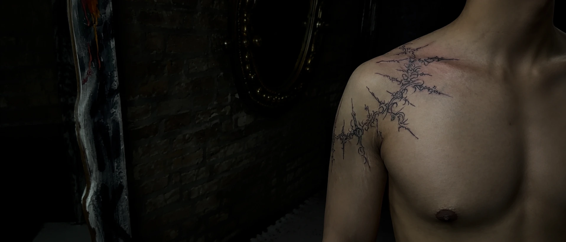 Cyber sigilism tattoo